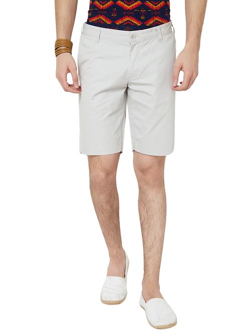 grey cotton shorts - 14346162 - Very Small Image - 1