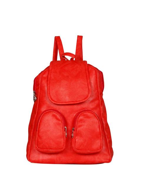 red leatherette  regular backpack - 14347477 - Very Small Image - 1