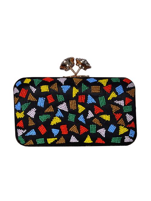 black polyester box clutch - 14347590 - Very Small Image - 1