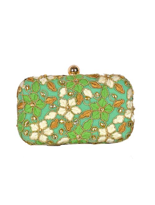 green cotton box clutch - 14347593 - Very Small Image - 1
