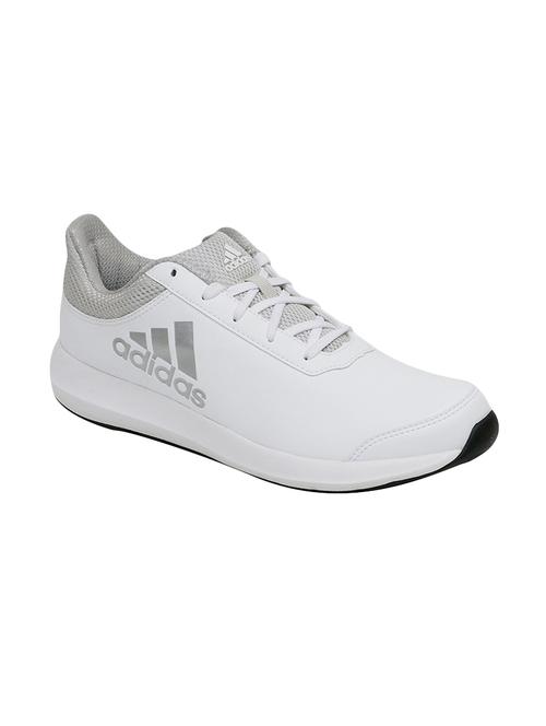 white leatherette lace up sport shoe - 14347819 - Very Small Image - 1