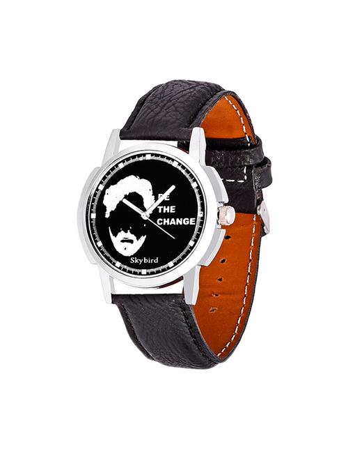 x5 fusion black leather strap men watch - 14348630 - Very Small Image - 1