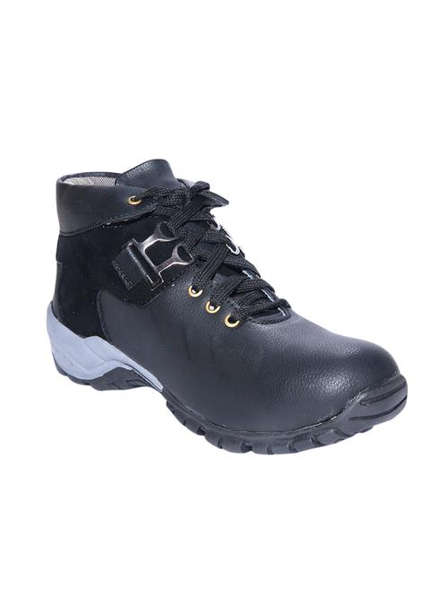 black leatherette low ankle boot - 14348658 - Very Small Image - 1