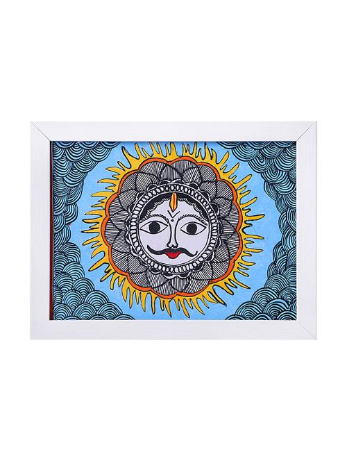 madhubani handmade painting wooden glass frame - 14348781 - Very Small Image - 1