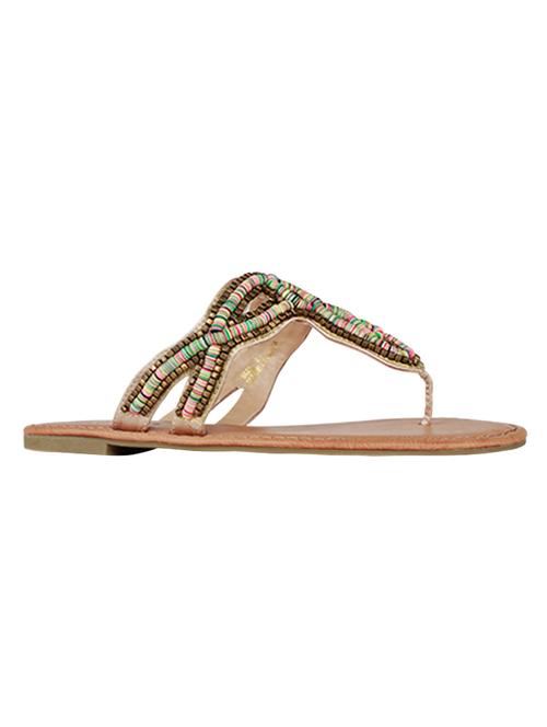 multi colored pu toe separator sandals - 14350058 - Very Small Image - 1