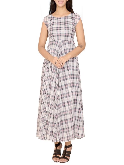 multicolored georgette maxi dress - 14350519 - Very Small Image - 1