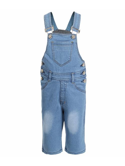 light blue cotton dungarees twin sets & dungree - 14351969 - Very Small Image - 1