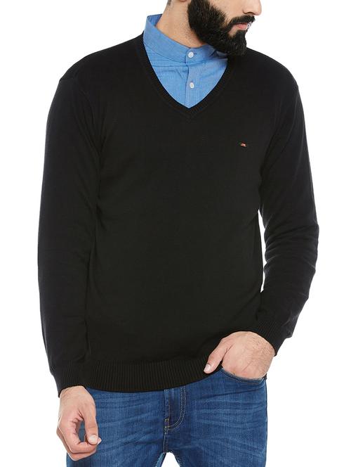 black cotton pullover - 14352340 - Very Small Image - 1