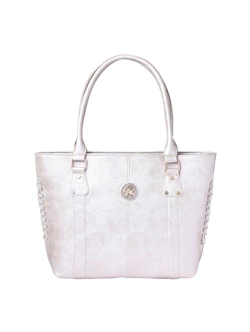 silver leatherette  regular handbag - 14352895 - Very Small Image - 1