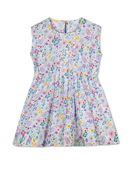 blue cotton frock - 14353360 - Very Small Image - 1