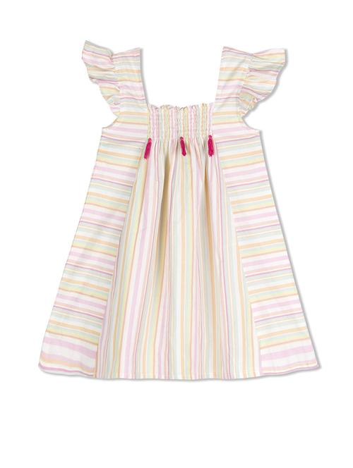 beige cotton frock - 14353375 - Very Small Image - 1