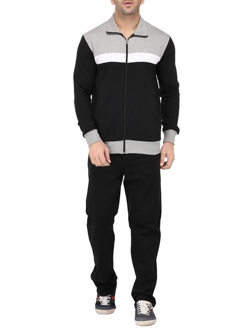 black fleece full length track suit - 14354397 - Very Small Image - 1
