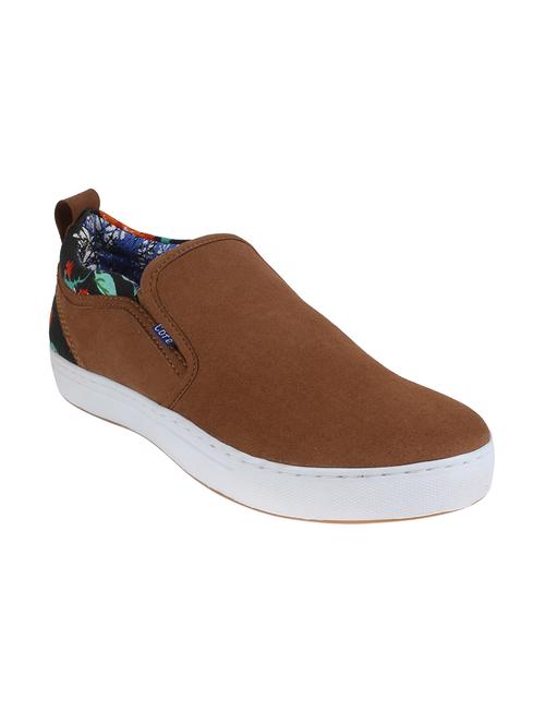 brown suede casual slipon - 14354441 - Very Small Image - 1