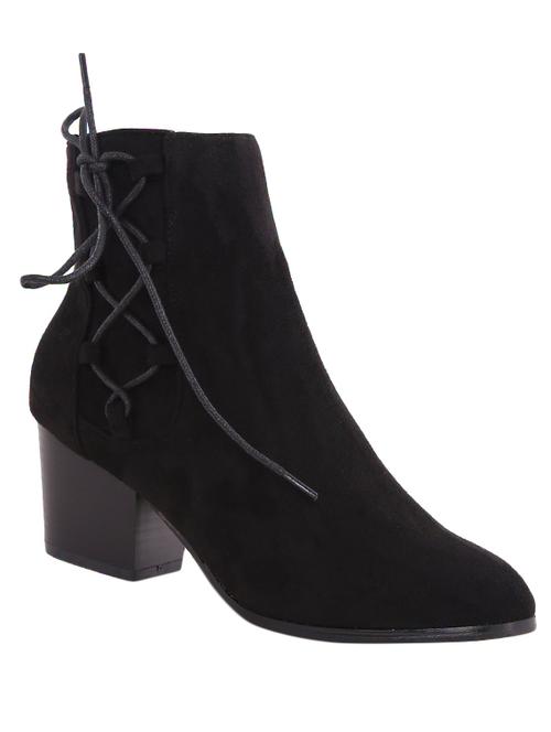 black leatherette ankle boot - 14354951 - Very Small Image - 1