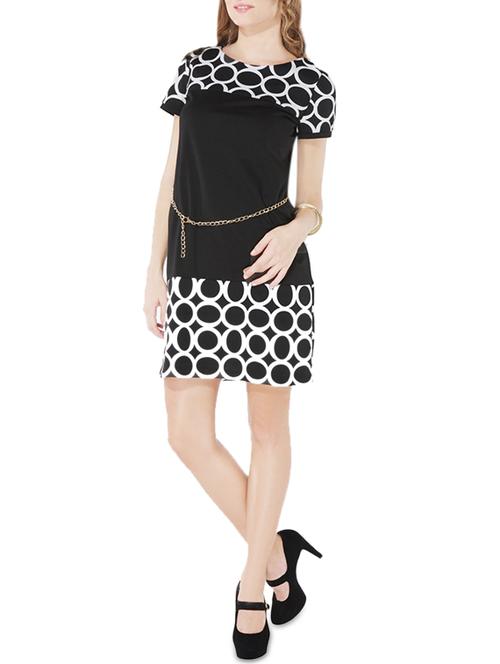 black printed sheath dress - 14356263 - Very Small Image - 1