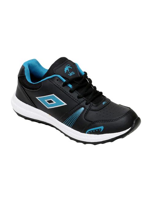 black leatherette lace up sport shoe - 14356306 - Very Small Image - 1
