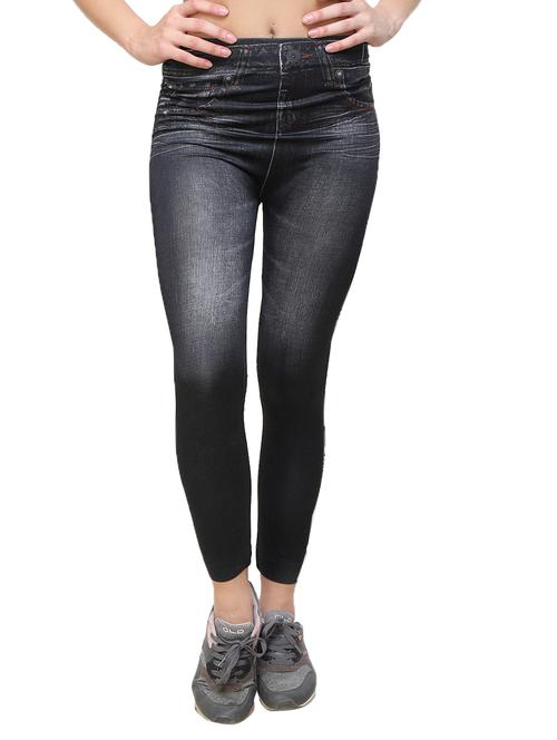 black poly spandex leggings - 14356502 - Very Small Image - 1