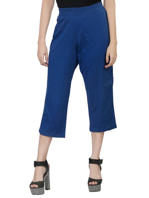 blue cotton capri - 14357881 - Very Small Image - 1