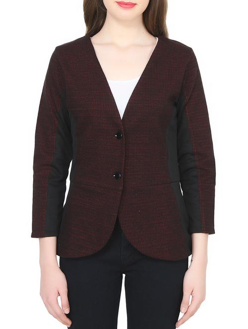 red jersey formal blazer - 14358710 - Very Small Image - 1