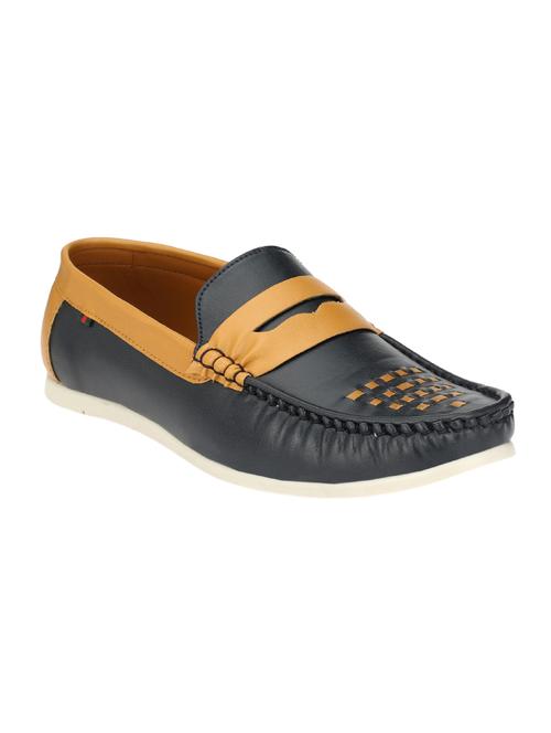 blue leatherette slip on loafer - 14359193 - Very Small Image - 1