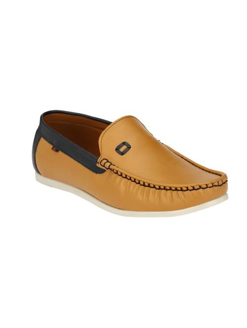 tan leatherette slip on loafer - 14359194 - Very Small Image - 1