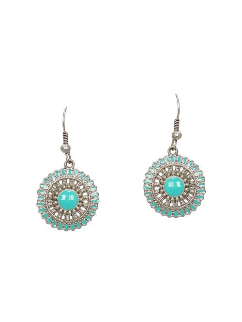 Lass Vogue Studded Drop Earrings - 14359873 - Very Small Image - 1