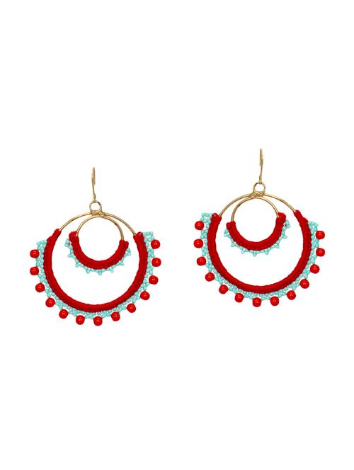 lass vogue studded drop earrings - 14359909 - Very Small Image - 1