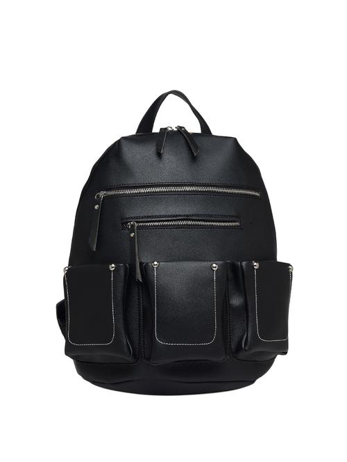 black leatherette backpack - 14360653 - Very Small Image - 1