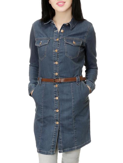 blue denim tunic - 14362650 - Very Small Image - 1