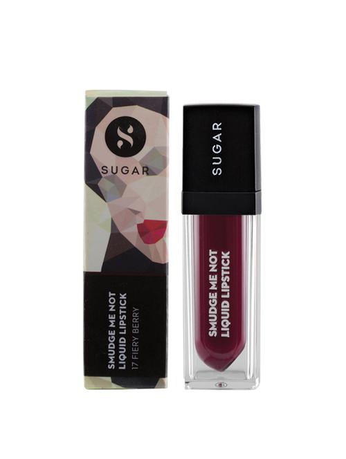 sugar smudge me not liquid lipstick - 17 fiery berry (marsala) - 14362717 - Very Small Image - 1
