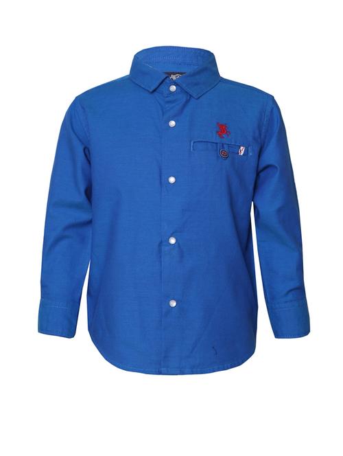 blue cotton shirt - 14364105 - Very Small Image - 1