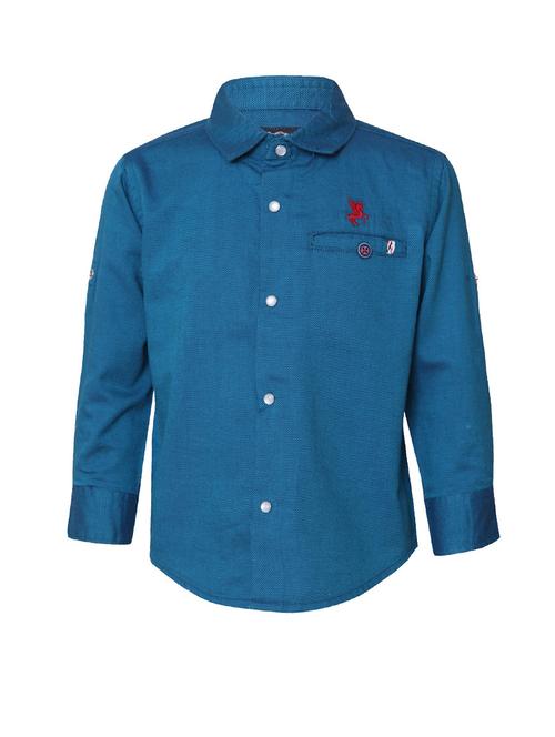 blue cotton shirt - 14364106 - Very Small Image - 1