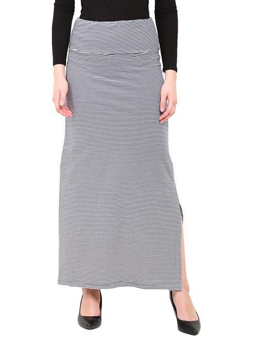 blue viscose skirts - 14364188 - Very Small Image - 1