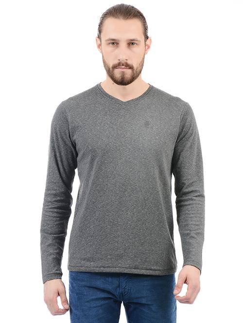 grey cotton t-shirt - 14365700 - Very Small Image - 1