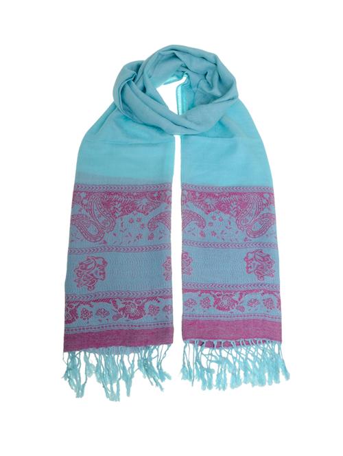 light blue pashmina shawl - 14366743 - Very Small Image - 1