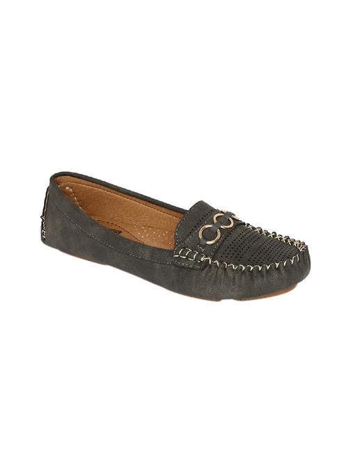 black faux leather slip on loafers - 14367025 - Very Small Image - 1