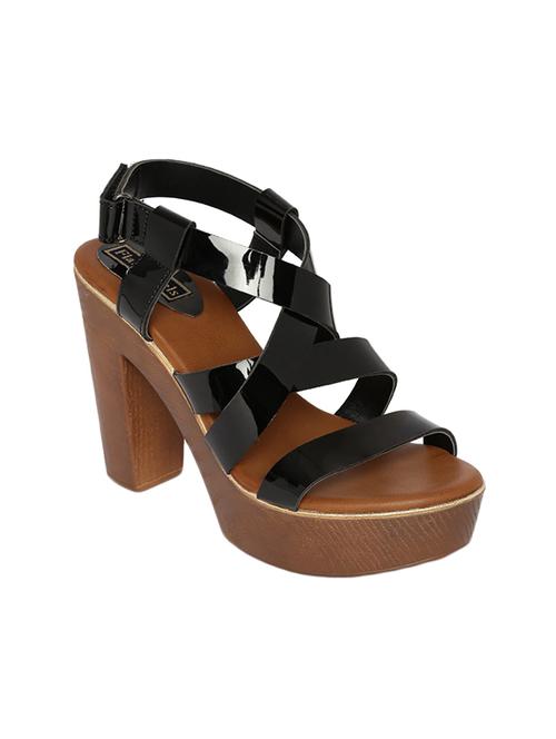 Black Patent Leather Platforms Sandals - 14367053 - Very Small Image - 1
