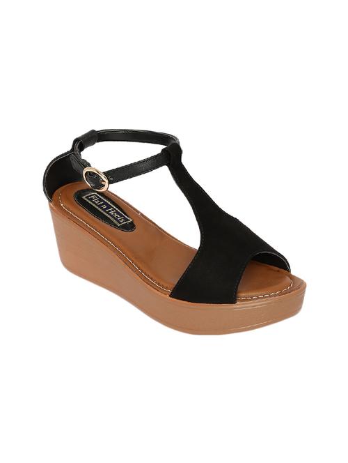 Black Ankle Strap Wedge - 14367066 - Very Small Image - 1