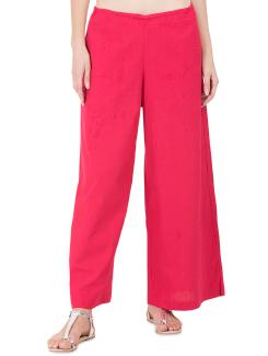 grass by gitika goyal pink cotton casual palazzo - 14367546 - Very Small Image - 1