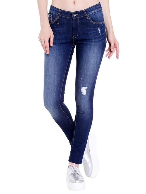 blue distressed denim jean - 14367781 - Very Small Image - 1