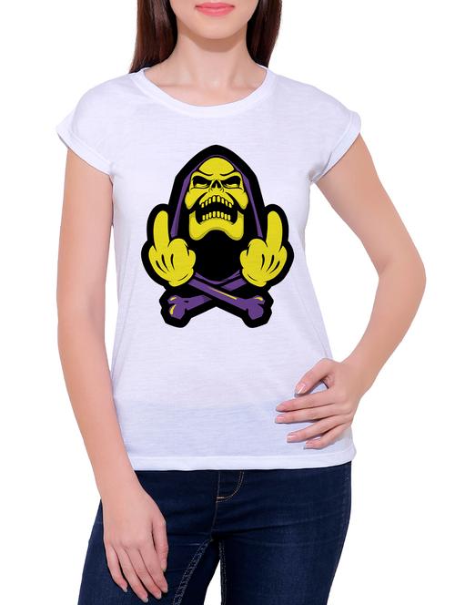 white cotton blend tee - 14367999 - Very Small Image - 1