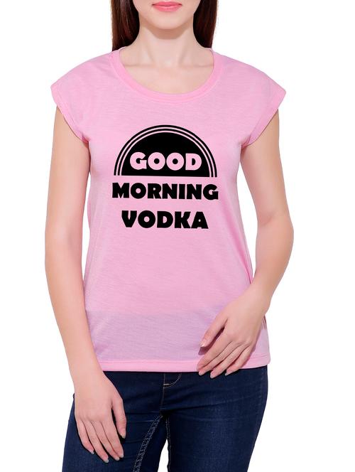 pink cotton blend tee - 14368149 - Very Small Image - 1