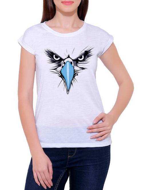 white cotton blend tee - 14368270 - Very Small Image - 1