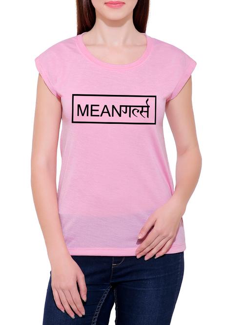 pink cotton blend tee - 14368281 - Very Small Image - 1