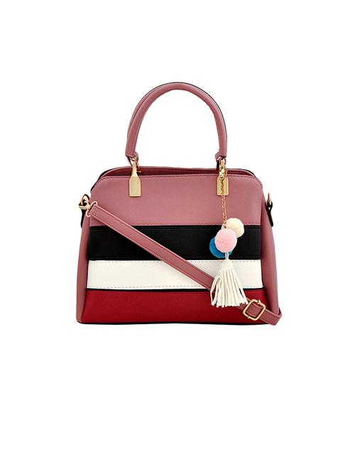 purple leatherette handbag - 14368981 - Very Small Image - 1