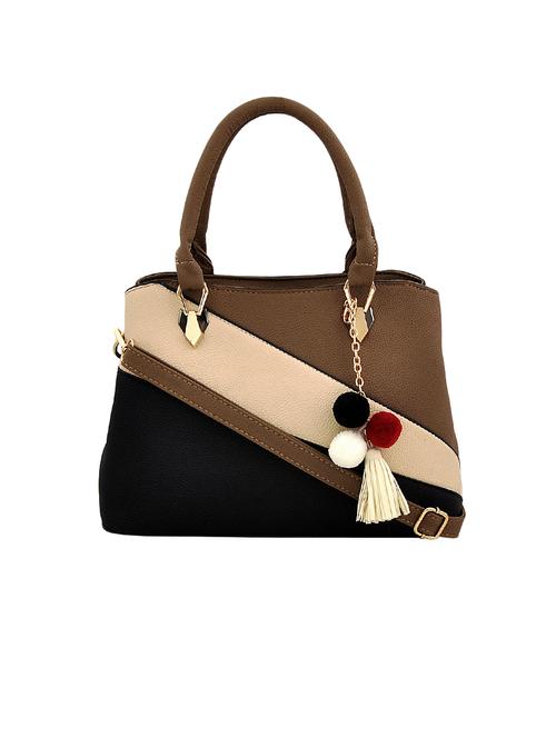 brown leatherette handbag - 14368983 - Very Small Image - 1