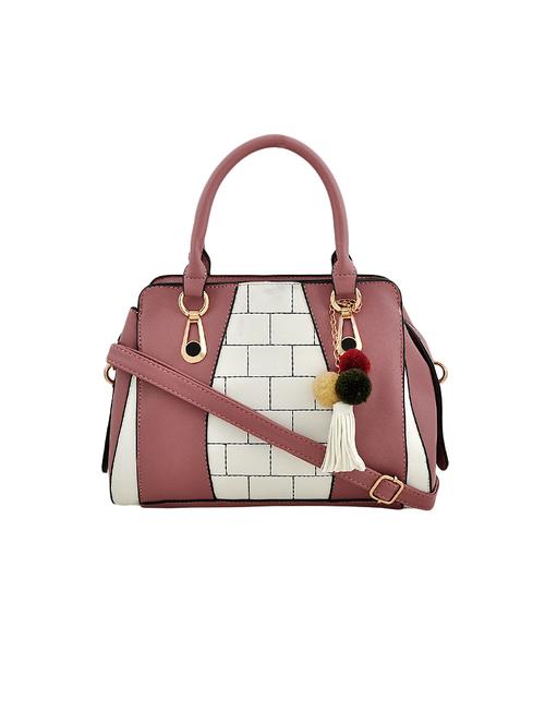 Purple Leatherette Handbag - 14368989 - Very Small Image - 1