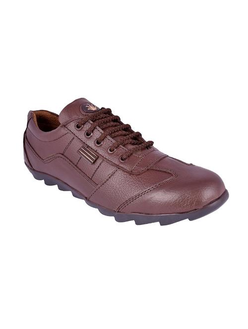 brown leather lace up shoe - 14370890 - Very Small Image - 1
