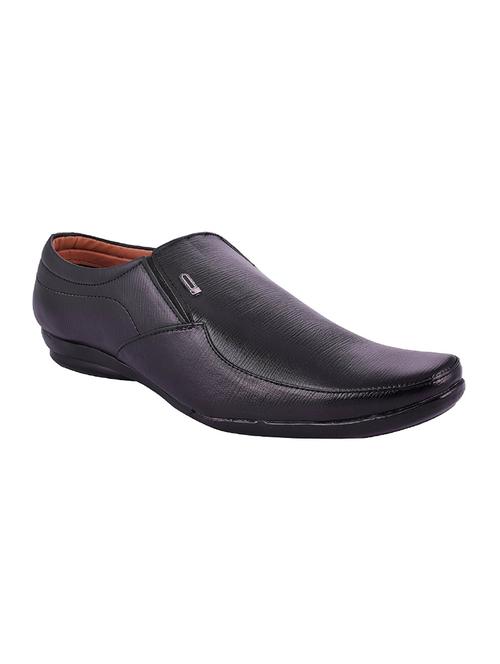 black leatherette formal slip on - 14370893 - Very Small Image - 1