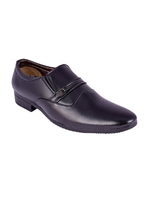 black leatherette formal slip on - 14370899 - Very Small Image - 1